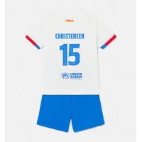 Camisa de Futebol Barcelona Andreas Christensen #15 Equipamento Secundário Infantil 2023-24 Manga Curta (+ Calças curtas)